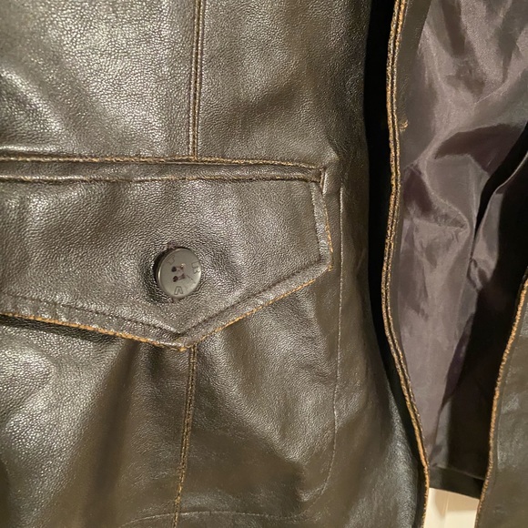RVT Stressed Black Faux Leather Jacket - Picture 3 of 11